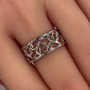 Sterling Silver Vines Band Ring