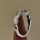 Sterling Silver Braided CZ Ring