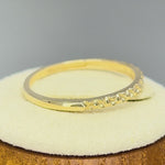 Solid 14K Yellow Gold Bead Ring