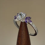 Sterling Silver Purple CZ Ring