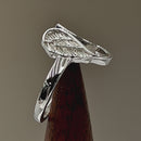 Sterling Silver Angel Wings Ring