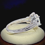 Sterling Silver White Lab-Opal CZ Ring
