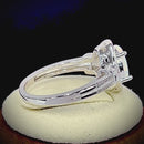 Sterling Silver White Lab-Opal CZ Ring