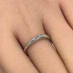 Sterling Silver Unique Eternity Band Ring