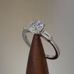 Sterling Silver 1.25 ct. CZ Engagement Ring