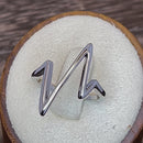 Sterling Silver Heartbeat Ring