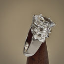 Sterling Silver Marquise CZ Engagement Ring