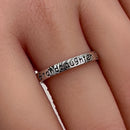 Sterling Silver "Granddaughter, I'm so glad you're mine" Ring