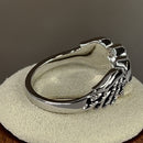 Sterling Silver Wings Heart Ring