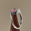 Sterling Silver Pink CZ Ring