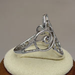 Sterling Silver Filigree Heart Ring