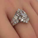 Sterling Silver Marquise CZ Engagement Ring