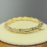 Solid 14K Gold Twist Ring