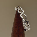 Sterling Silver Multiple Heart Ring