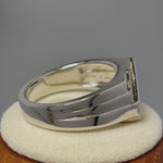 Sterling Silver Men's Engagement CZ Rings