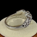Sterling Silver Wings Heart Ring