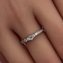 Sterling Silver Emerald Cut CZ Ring