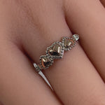 Sterling Silver Triple Heart Ring