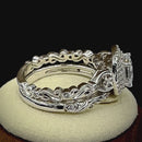 Sterling Silver 2-Piece CZ Engagement Ring Set