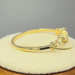 Solid 14K Yellow Gold Sparkle CZ Ring