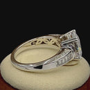 Sterling Silver Emerald-Cut Purple CZ Ring