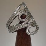 Sterling Silver Abstract Whirl Ring