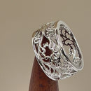 Sterling Silver Scrolling Eternity Ring