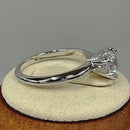 Sterling Silver Solitaire CZ Engagement Ring