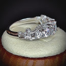 Sterling Silver 7-Stone CZ Engagement Ring
