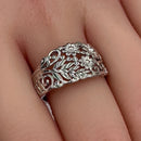 Sterling Silver Floral Arrangement Ring