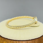 Solid 14K Yellow Gold Evil Eye Diamond Ring