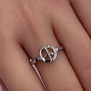 Sterling Silver Peace Sign Ring
