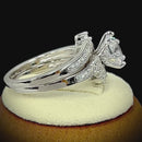 Sterling Silver 2 Carat CZ Engagement Ring