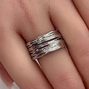 Sterling Silver Woven Basket Ring