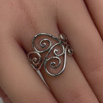 Sterling Silver Filigree Heart Ring