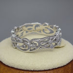 Sterling Silver Floral Band Ring