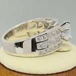 Sterling Silver 1.30 Carat CZ Engagement Ring