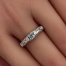 Sterling Silver Classic CZ Engagement Ring