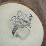 Sterling Silver Angel Wings Ring