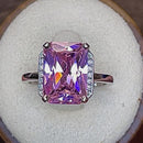 Sterling Silver Pink CZ Ring