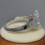 Sterling Silver Marquise CZ Engagement Ring