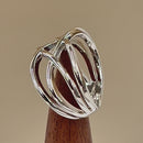 Sterling Silver Interwoven Ring