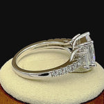 Sterling Silver 3 Stone CZ Engagement Ring