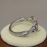 Sterling Silver Two-Tone Celtic Daisy Ring