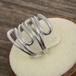 Sterling Silver Abstract Whirl Ring