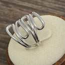 Sterling Silver Abstract Whirl Ring