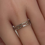 Sterling Silver Unique Band Ring