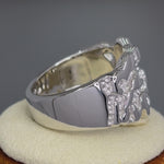 Sterling Silver Men's Heavy Nugget Ring