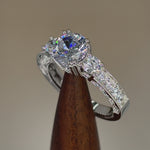 Sterling Silver 2.0 ct. CZ Engagement Ring
