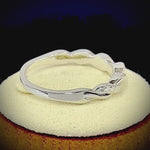 Sterling Silver Braided CZ Ring